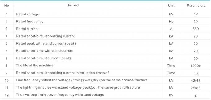 Plastic de Hoogspanningsstroomonderbreker van Vcb HV voor Ladingsstroom 1