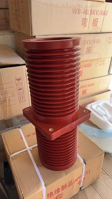 180*180*550 36kv Casting Resin Wall Bushing Insulation  Cross Single Copper Bus-Bar In Switchgear