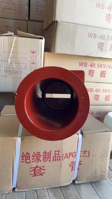 180*180*550 36kv Casting Resin Wall Bushing Insulation  Cross Single Copper Bus-Bar In Switchgear